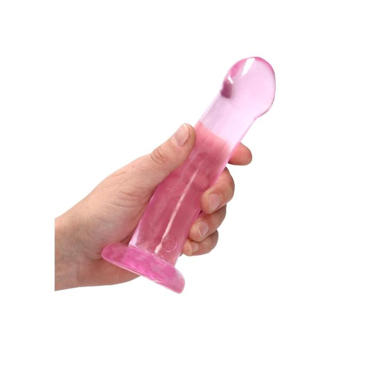 Przezroczyste dildo 17 cm z przyssawką – analne i waginalne | Loris.pl