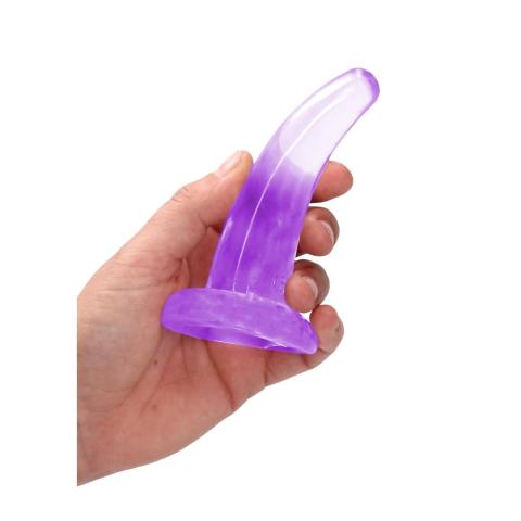 Przezroczyste dildo analne z przyssawką 11,2 cm