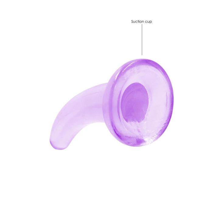 Przezroczyste dildo analne z przyssawką 11,2 cm
