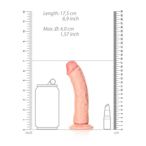 Realistyczne dildo z przyssawką 15,5 cm – zakrzywione do punktu G