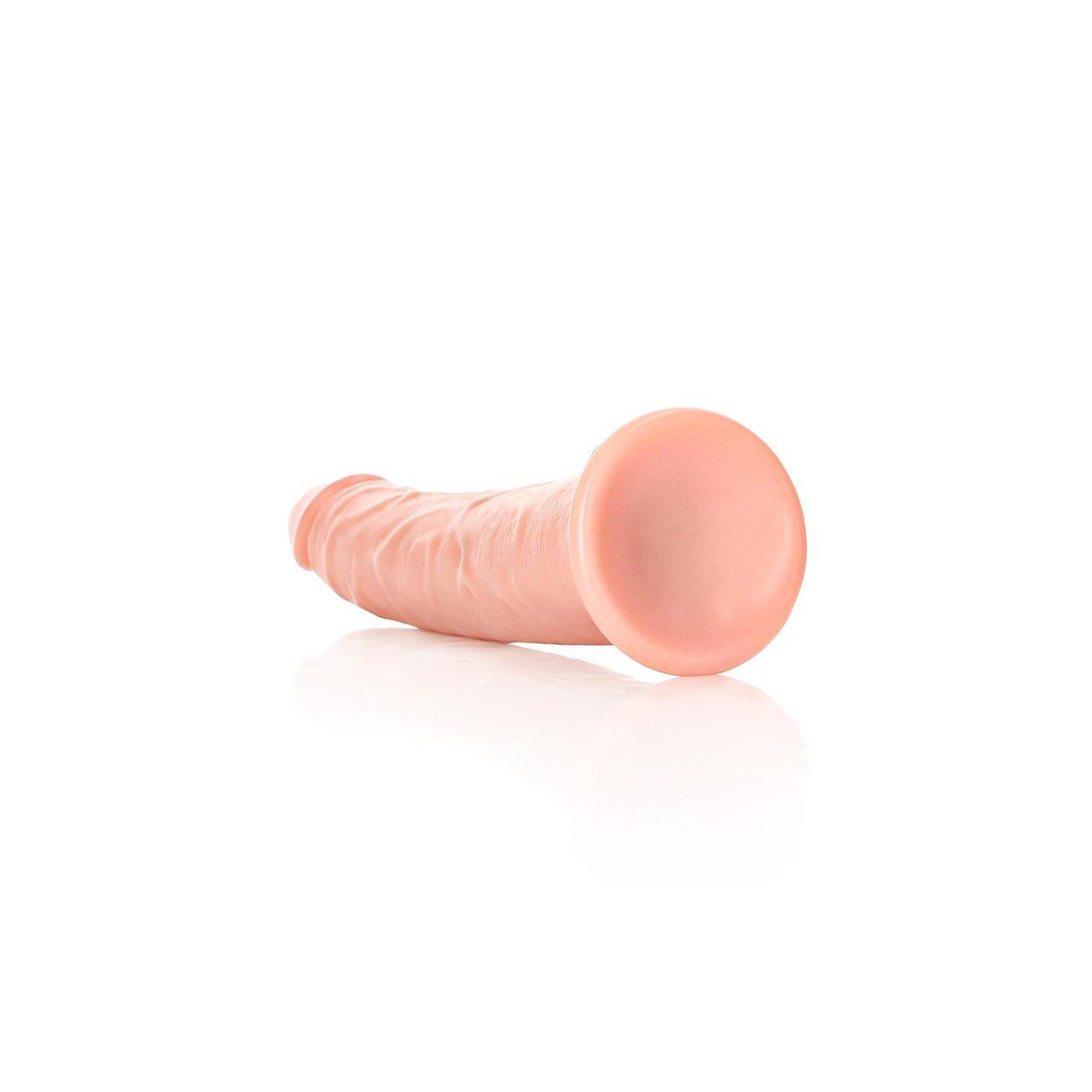 Smukłe realistyczne dildo z przyssawką 18 cm – punkt g | Loris.pl