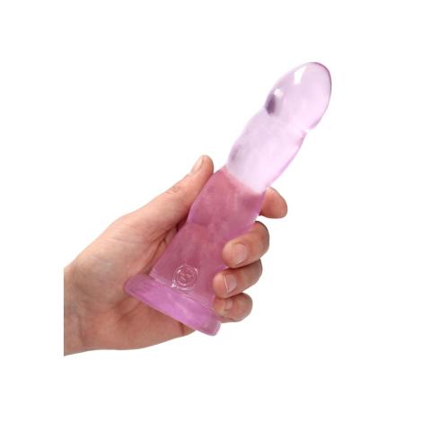 Przezroczyste dildo analne z przyssawką 17,2 cm – do waginy i anusa