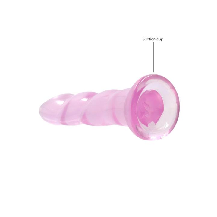 Przezroczyste dildo analne z przyssawką 17,2 cm – do waginy i anusa