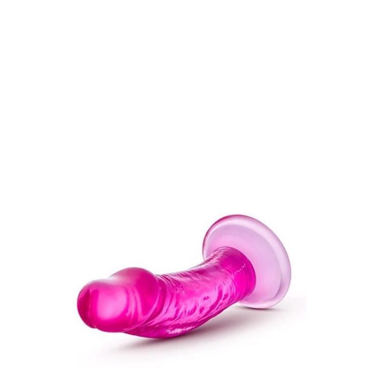 Różowe żelowe dildo 10 cm z przyssawką