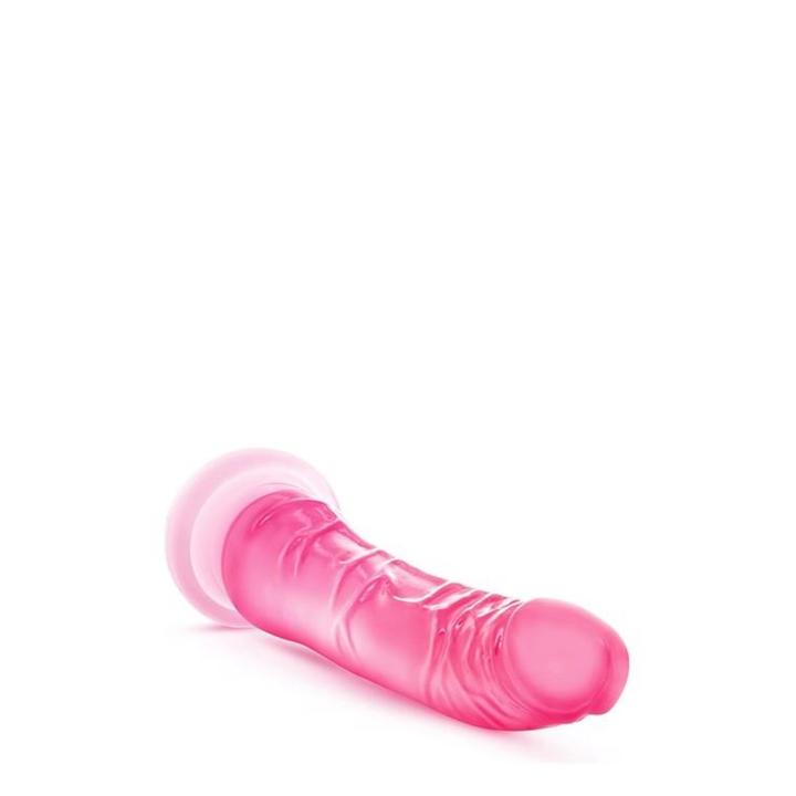 Różowe żelowe dildo realistyczne z przyssawką