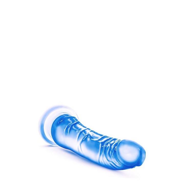 Niebieskie dildo żelowe z przyssawką realistyczne