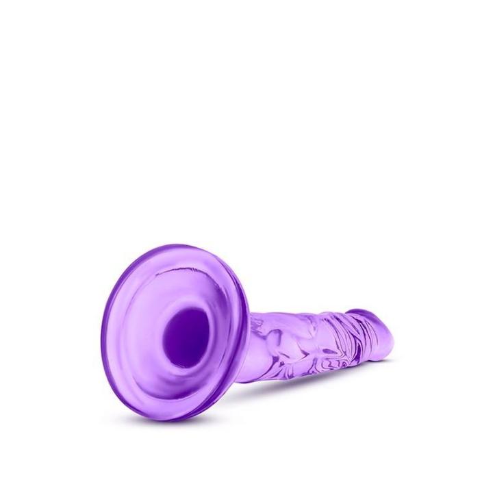 Realistyczne dildo 12,7 cm z przyssawką fioletowe
