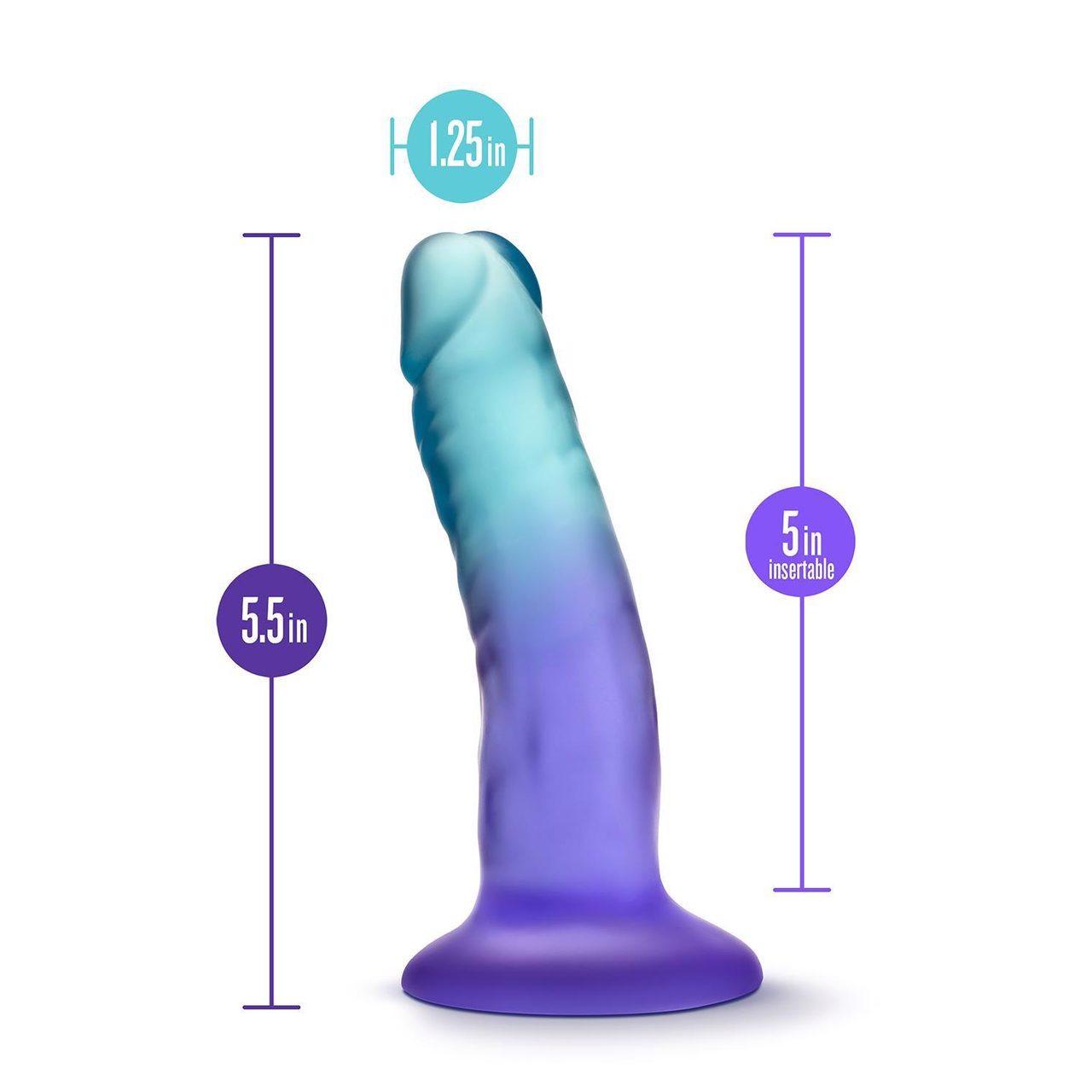 Realistyczne dildo z przyssawką 13,9 cm gradient | Loris.pl