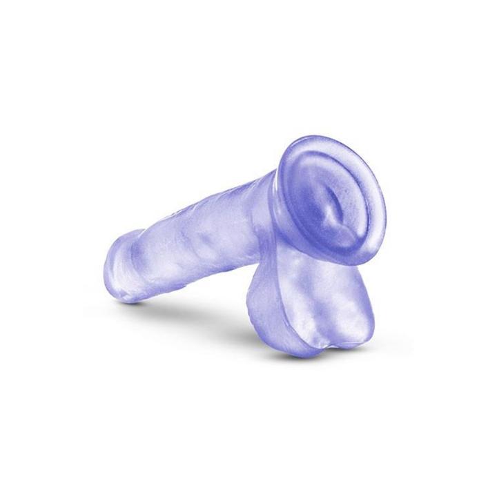 Przezroczyste dildo żelowe z przyssawką i jądrami | Loris.pl