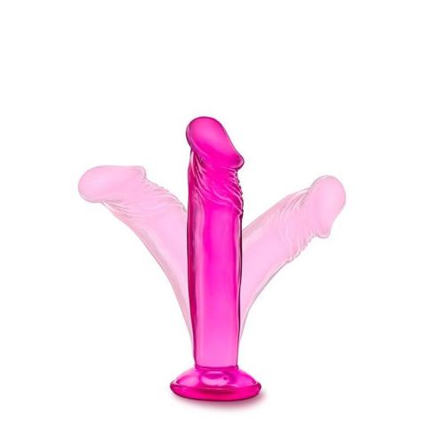 Różowe dildo żelowe 15,2 cm z przyssawką