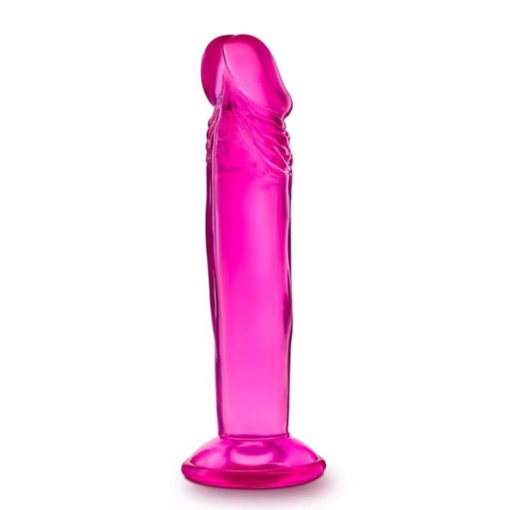 Różowe dildo żelowe 15,2 cm z przyssawką