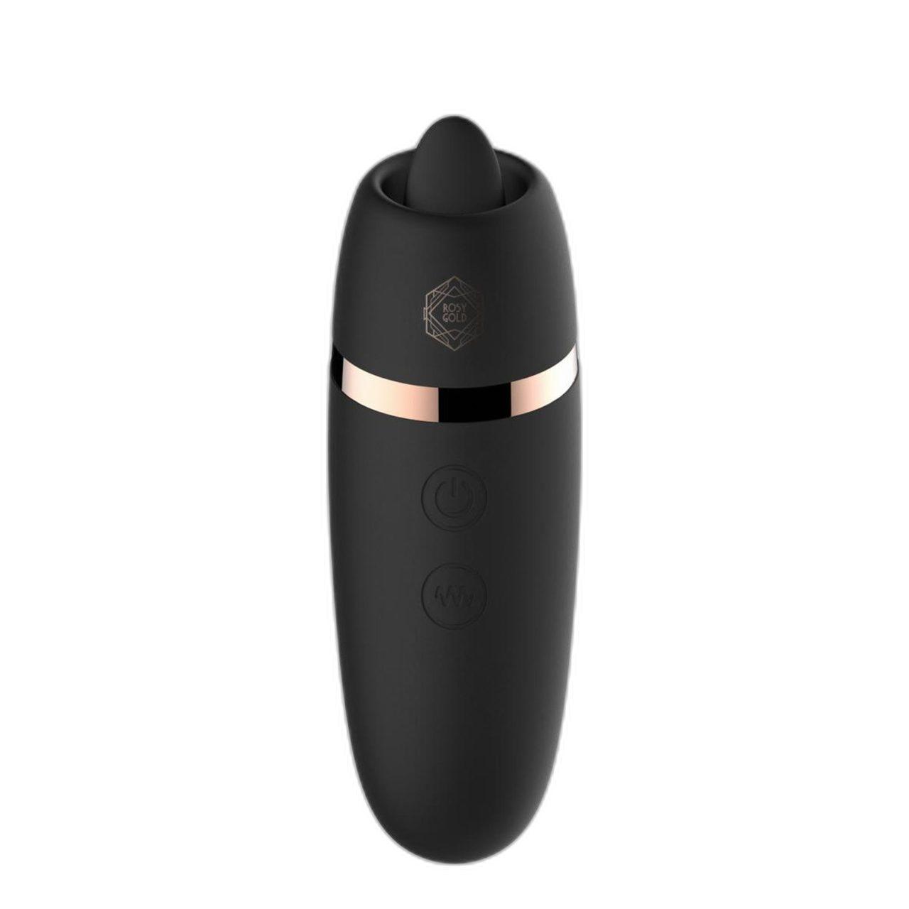 Stymulator języczkowy 2w1 z etui ładującym czarny | Loris.pl