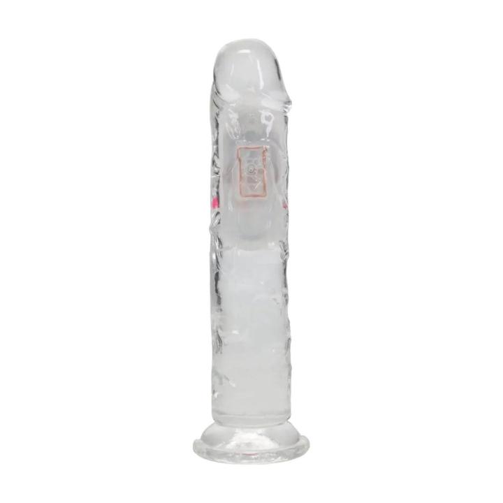 Realistyczny wibrator dildo 18 cm LED z przyssawką i do uprzęży | Loris.pl