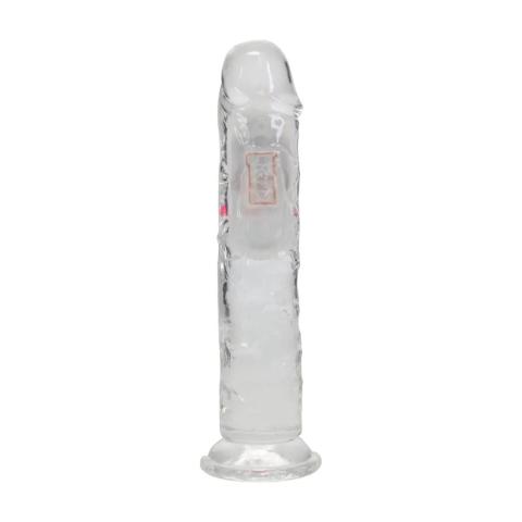 Realistyczny wibrator dildo 18 cm LED z przyssawką i do uprzęży