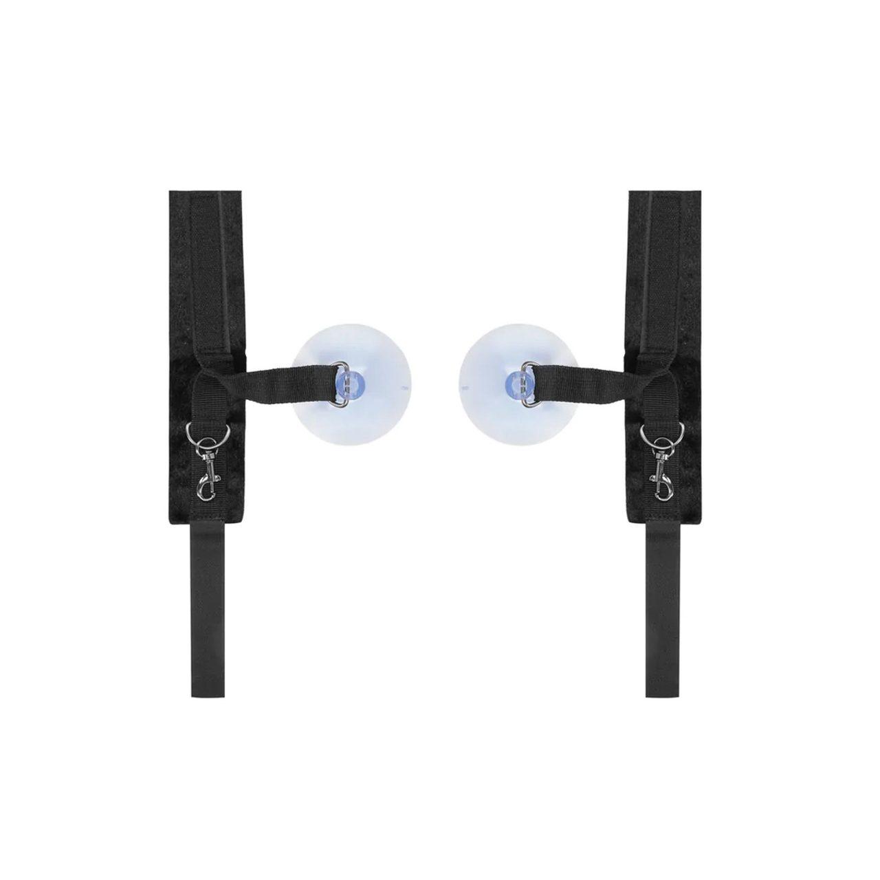 Regulowane kajdanki z przyssawkami do BDSM – łazienka i gładkie powierzchnie