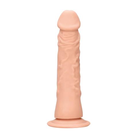 Realistyczne dildo 17 cm z przyssawką i strukturą Skin