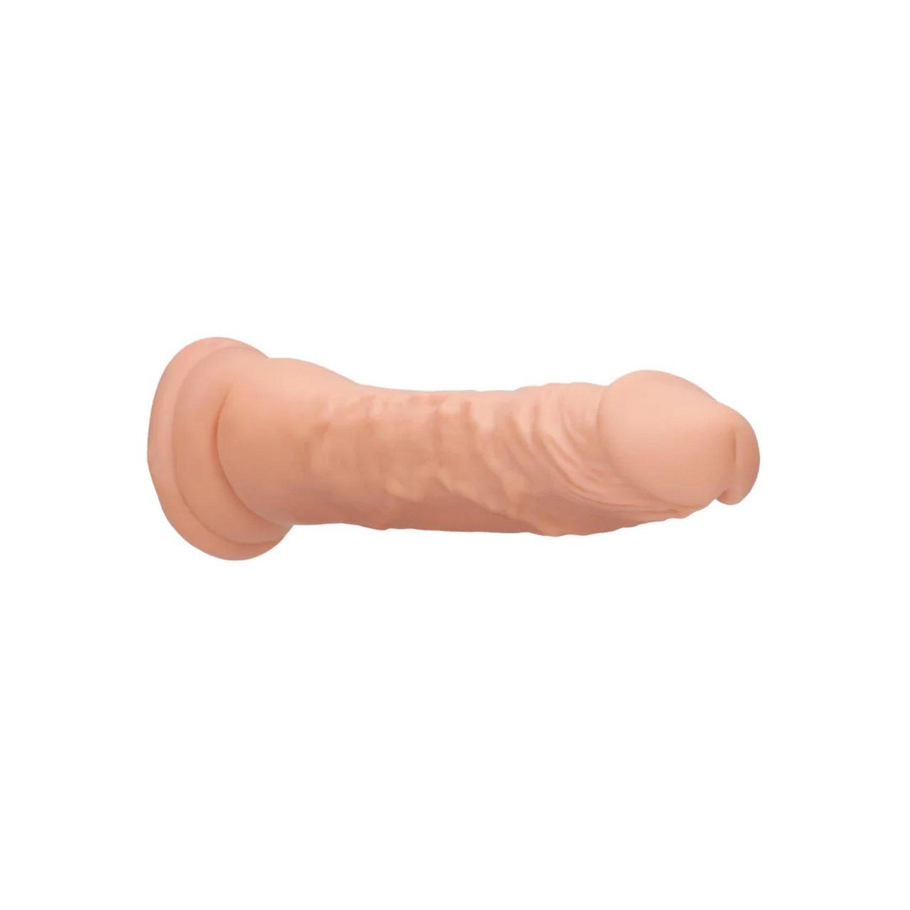 Realistyczne dildo 17 cm z przyssawką i strukturą Skin | Loris.pl