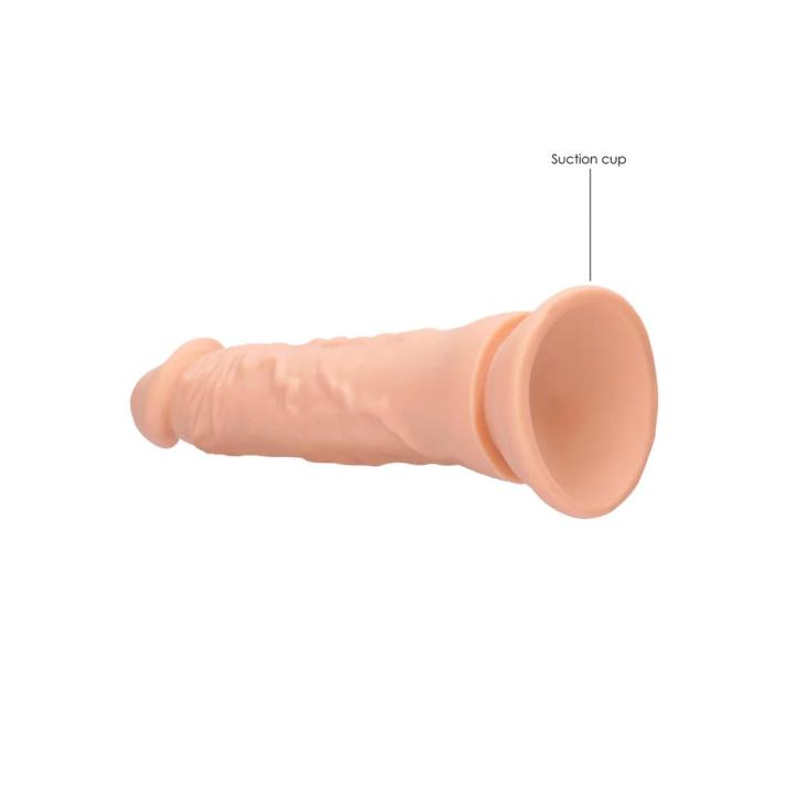 Realistyczne dildo 17 cm z przyssawką i strukturą Skin