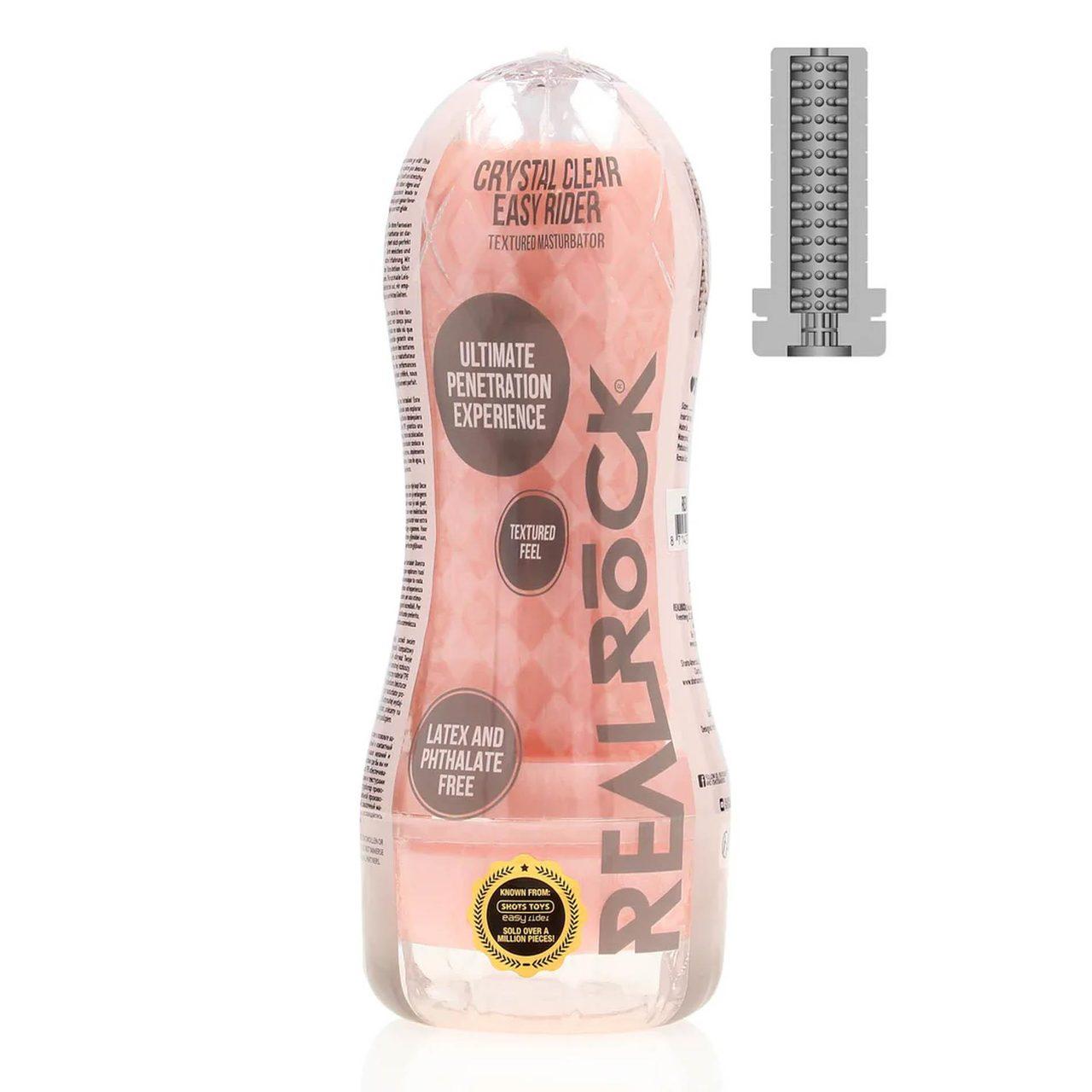 Cielisty masturbator z teksturą TPE – kompaktowy, intensywna stymulacja | Loris.pl