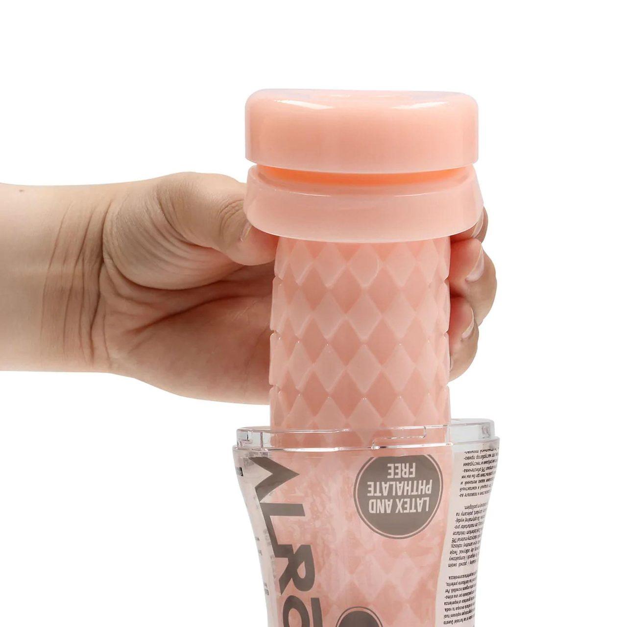 Cielisty masturbator z teksturą TPE – kompaktowy, intensywna stymulacja | Loris.pl