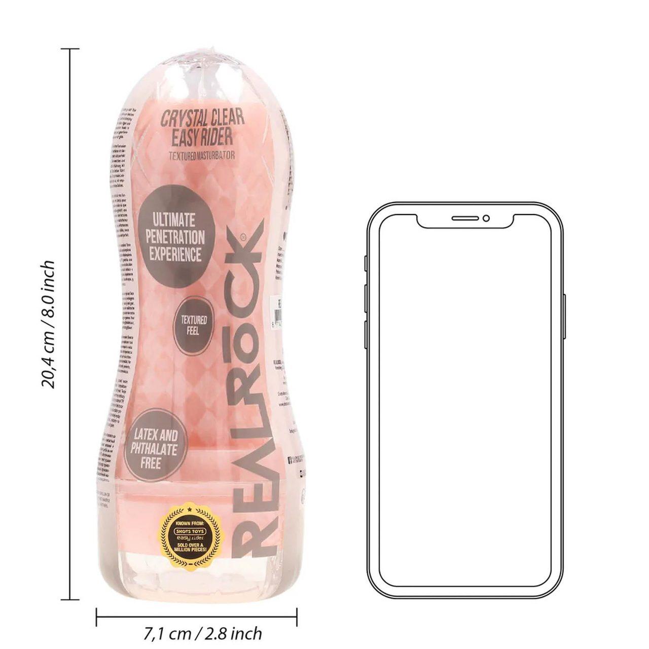 Cielisty masturbator z teksturą TPE – kompaktowy, intensywna stymulacja | Loris.pl