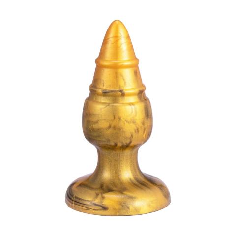 Złoty korek analny M termoreaktywny 9,2 cm - silikon