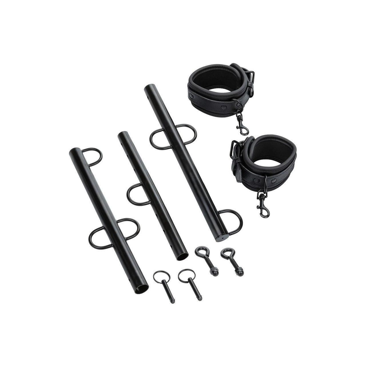 Regulowany drążek rozporowy z kajdankami na kostki 65,5–77 cm | Loris.pl