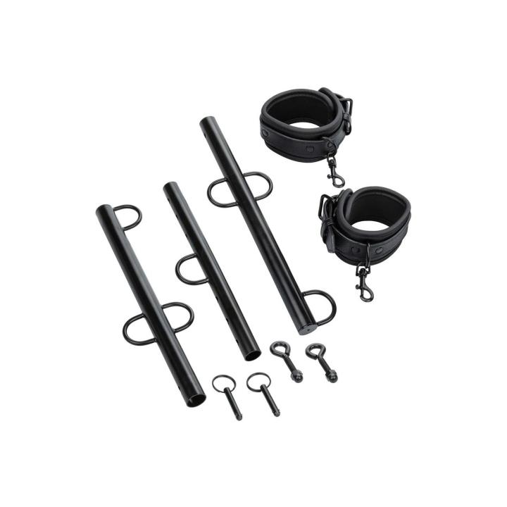 Regulowany drążek rozporowy z kajdankami na kostki 65,5–77 cm | Loris.pl
