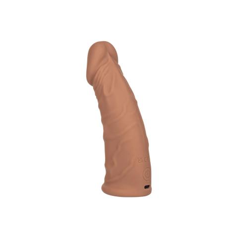 Wibrujące przedłużenie członka 17,3 cm | 10 trybów | Silikon IPX7