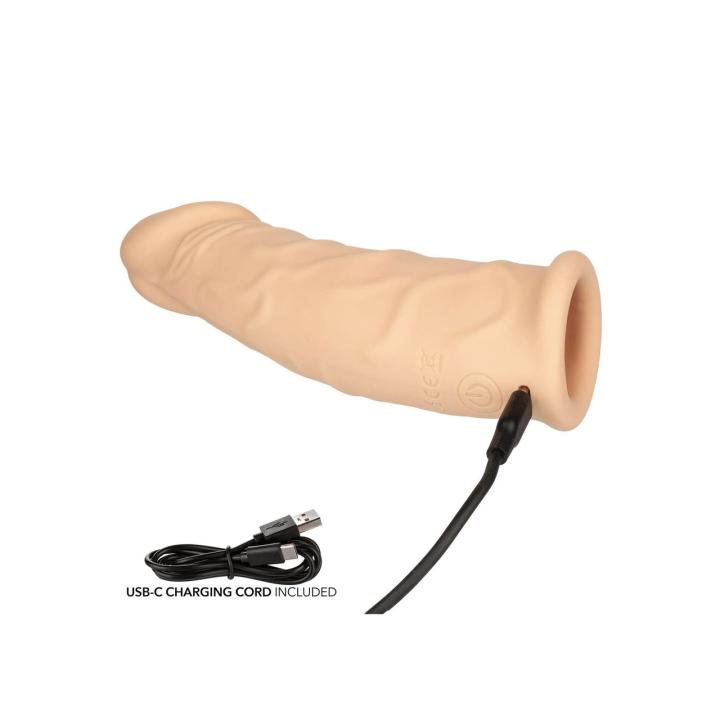 Przedłużenie penisa z wibracją 17,3 cm IPX7 USB-C