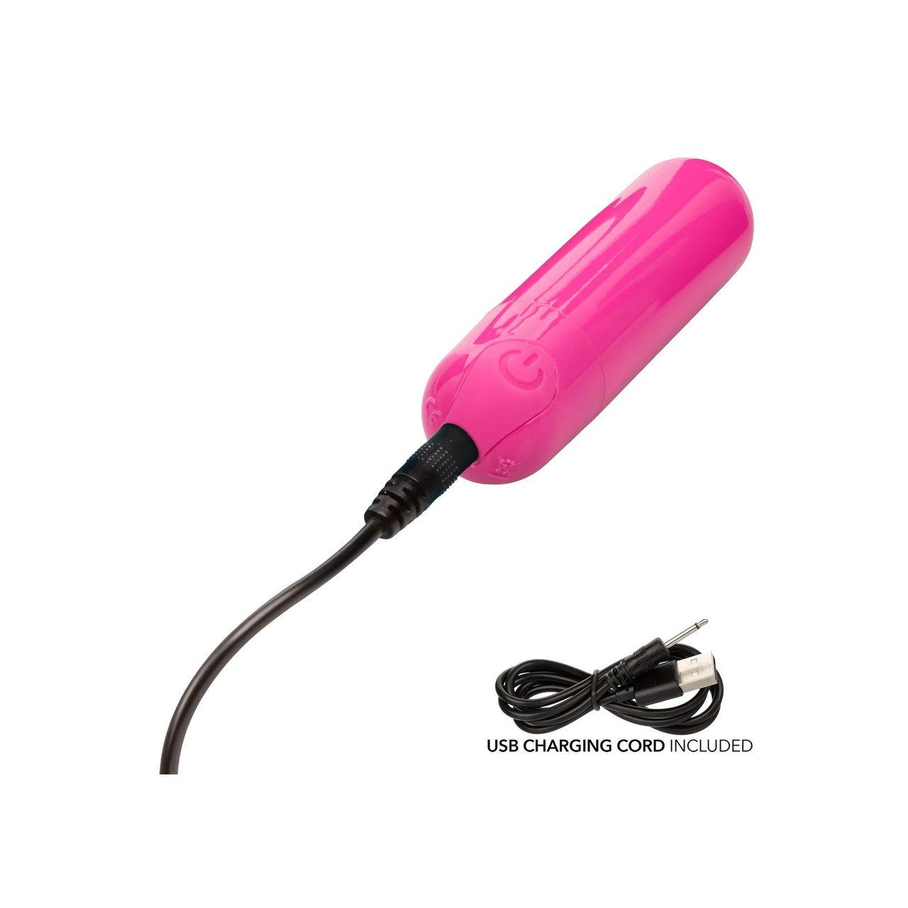 Wodoodporny mini bullet z 3 końcówkami - 10 trybów, USB, IPX7 | Loris.pl