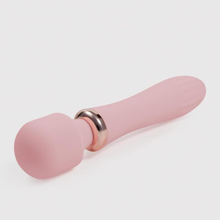 Podwójna różdżka masująca z grzaniem i 10 trybami wibracji 21 cm