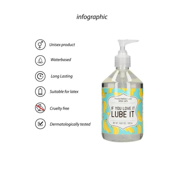 Wodny lubrykant 500 ml do masturbacji i seksu | Bezbarwny, bez zapachu