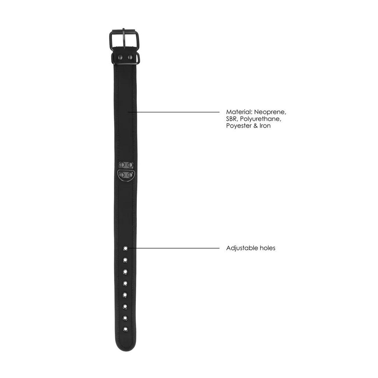 Neoprenowa obroża ze smyczą do BDSM i puppy play | Loris.pl