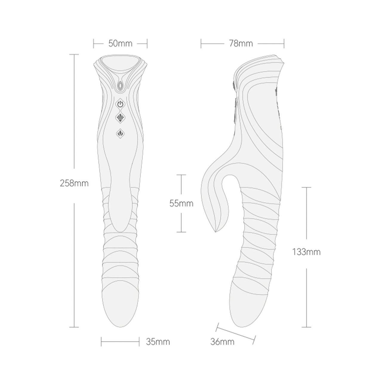 Króliczek z ogrzewaniem i thrusting – podwójna stymulacja | Loris.pl