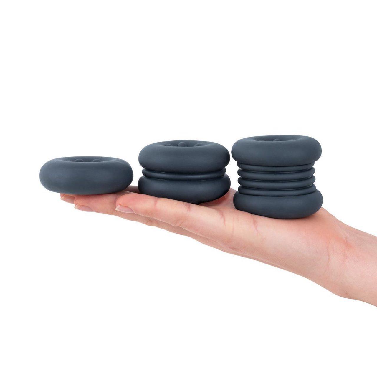 Niebieskie pierścienie opóźniające bez wibracji 3 szt. | Kontrola głębokości