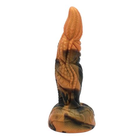 Gigantyczne dildo silikonowe z przyssawką 20,5 cm – teksturowane