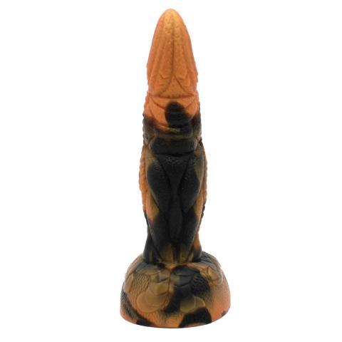 Gigantyczne dildo silikonowe z przyssawką 20,5 cm – teksturowane