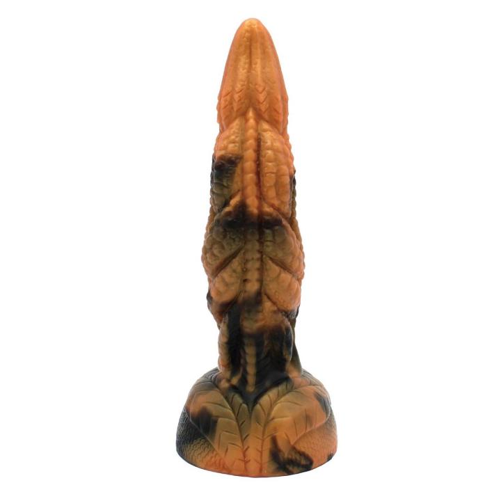 Gigantyczne dildo silikonowe z przyssawką 20,5 cm – teksturowane