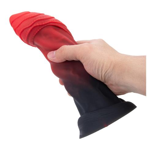 Gigantyczne dildo silikonowe 25 cm z przyssawką i wypustkami