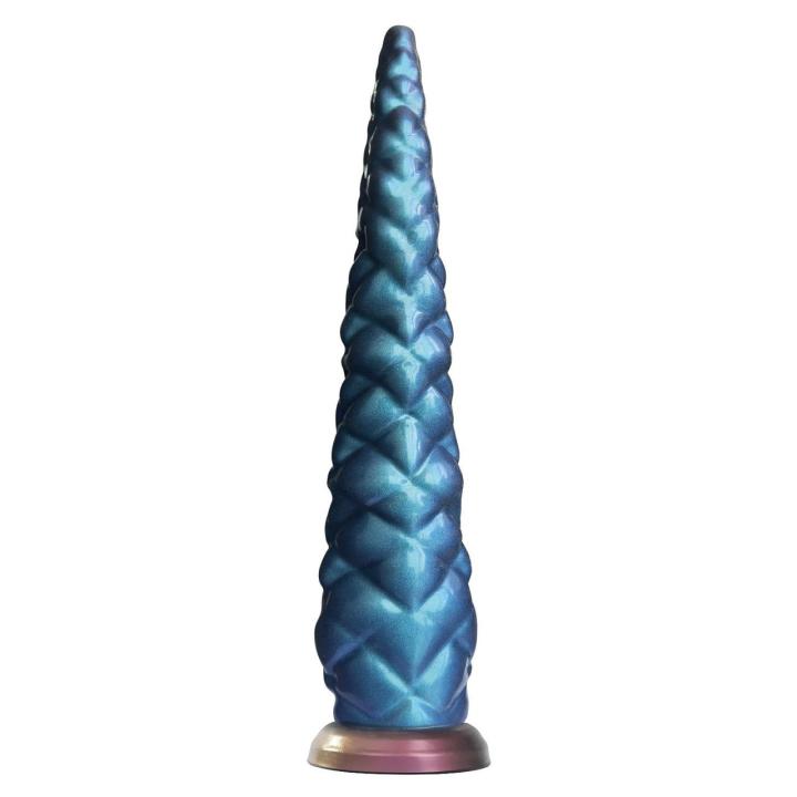 Gigantyczne dildo macka 47 cm z silikonu – falowana tekstura