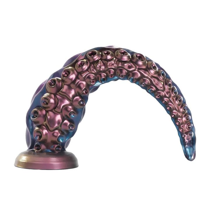 Gigantyczne dildo macka 47 cm z silikonu – falowana tekstura | Loris.pl