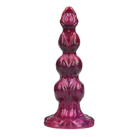 Teksturowane dildo silikonowe 26 cm z przyssawką