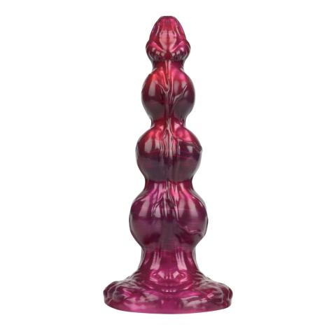 Teksturowane dildo silikonowe 26 cm z przyssawką