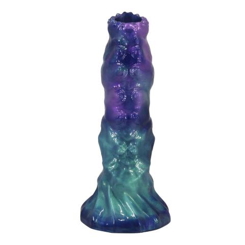 Dildo potwór 22,5 cm z pompką i przyssawką + 4 silikonowe jajka
