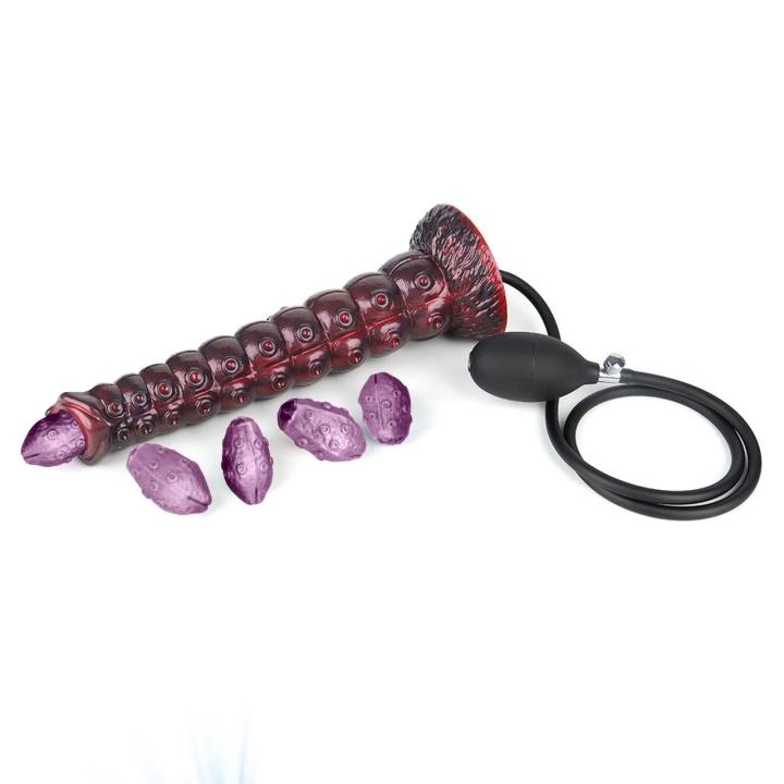 Dildo monster 29 cm z pompką i przyssawką | Silikonowe giganty