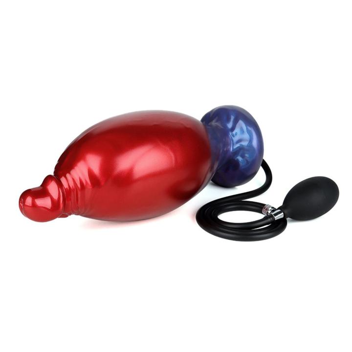 Pompowane dildo monster 22 cm z przyssawką | Regulacja wypełnienia
