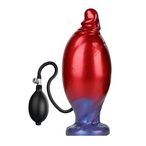 Pompowane dildo monster 22 cm z przyssawką | Regulacja wypełnienia