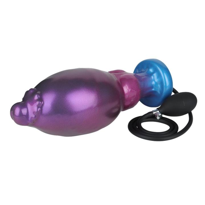Pompowane dildo monster 24 cm z przyssawką i pompką