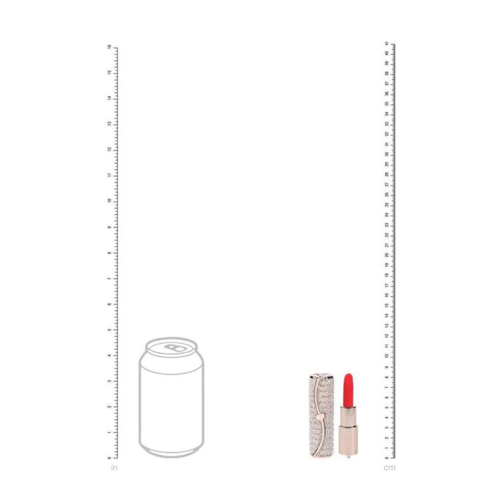 Mini wibrator pomadka różowy z etui i 2 końcówkami